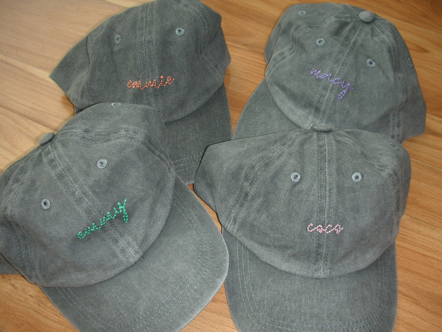 Custom Hand Embroidered Name Kids Hat