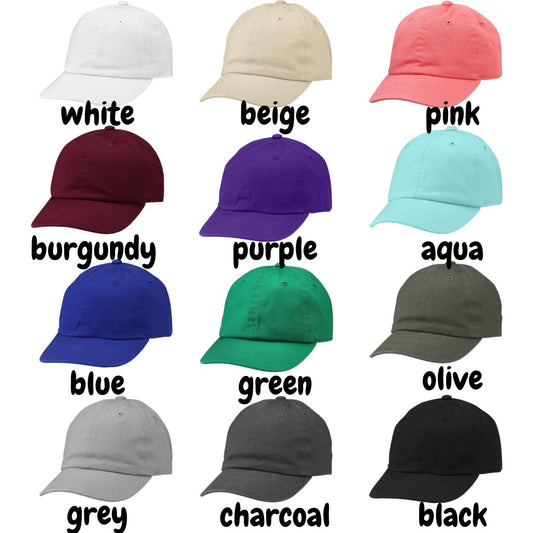 Custom Hand Embroidered Name Kids Hat