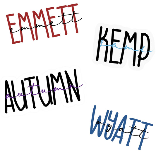 Name Stickers